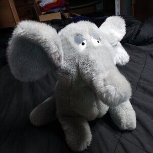 Vintage Applause Elephant Waldo Stuffed Animal Plush Hand Puppet